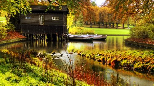 Cottage over River