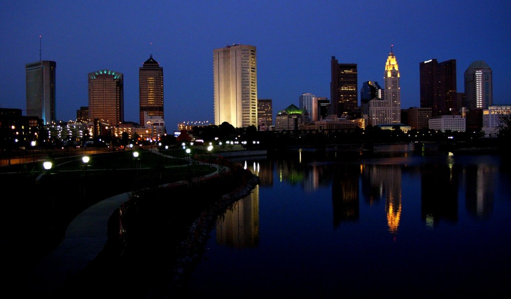 Download Free Columbus Ohio at Night HD Wallpaper