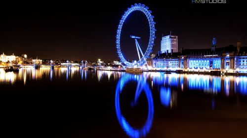 Download London Eye River Thames HD Wallpaper