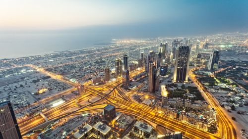 Dubai cityscape HD Wallpaper