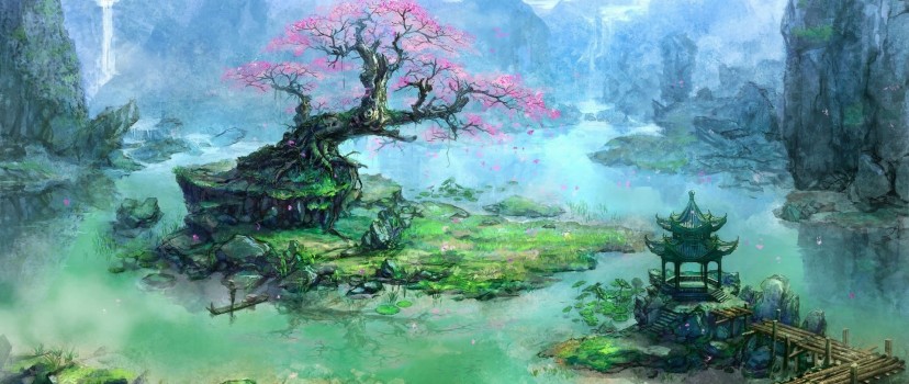 Fantasy landscape HD Wallpaper