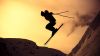 Free Download Sunset Skiing Hd Wallpaper for Desktop and Mobiles
