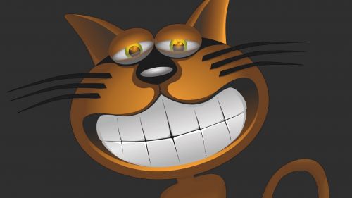 Funny cat caricature HD Wallpaper