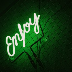 Green neon backlight HD Wallpaper