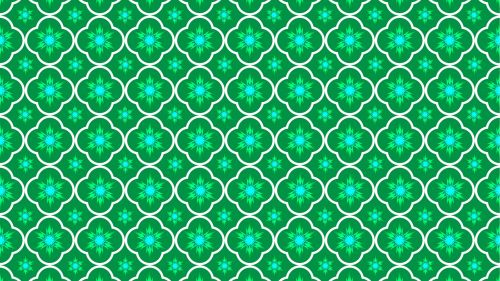 Green ornament HD Wallpaper