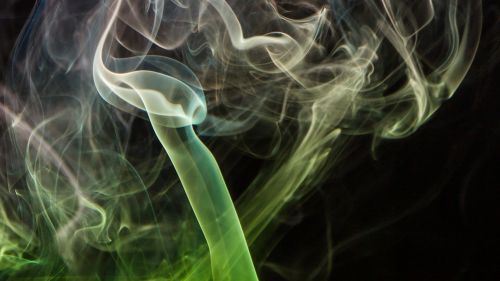 Green smoke veil HD Wallpaper