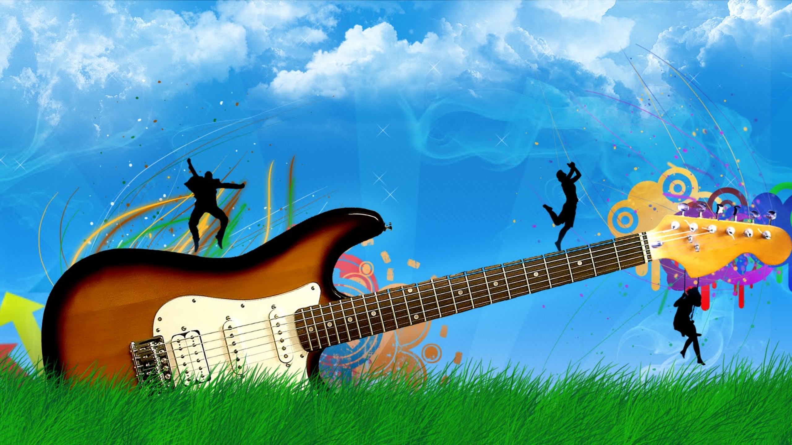 Guitar Art Wallpaper for Desktop and Mobiles Youtube Cover Photo - HD ...