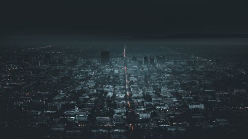 Los Angeles aerial view HD Wallpaper