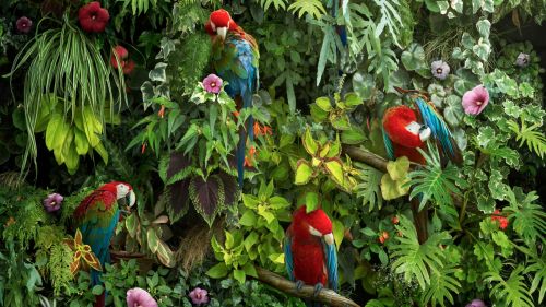 Macaw parrots HD Wallpaper