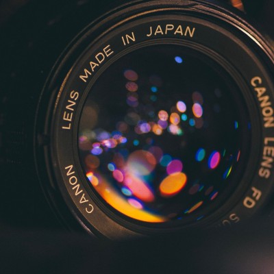 Macro image of camera lens HD Wallpaper