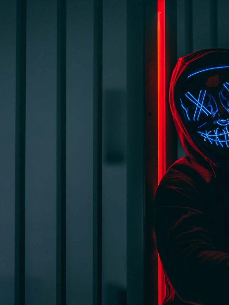 Man with mask staring at the camera HD Wallpaper