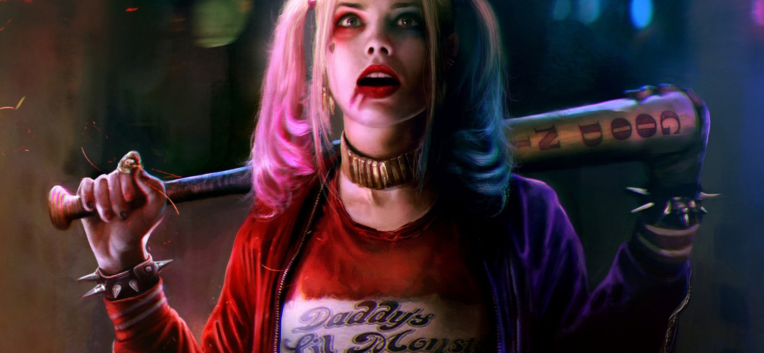 Margot Robbie Harley Quinn & Joker Wallpaper for Desktop and Mobiles