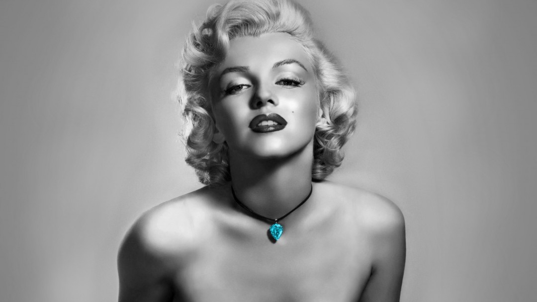 Marilyn Monroe black and white HD Wallpaper