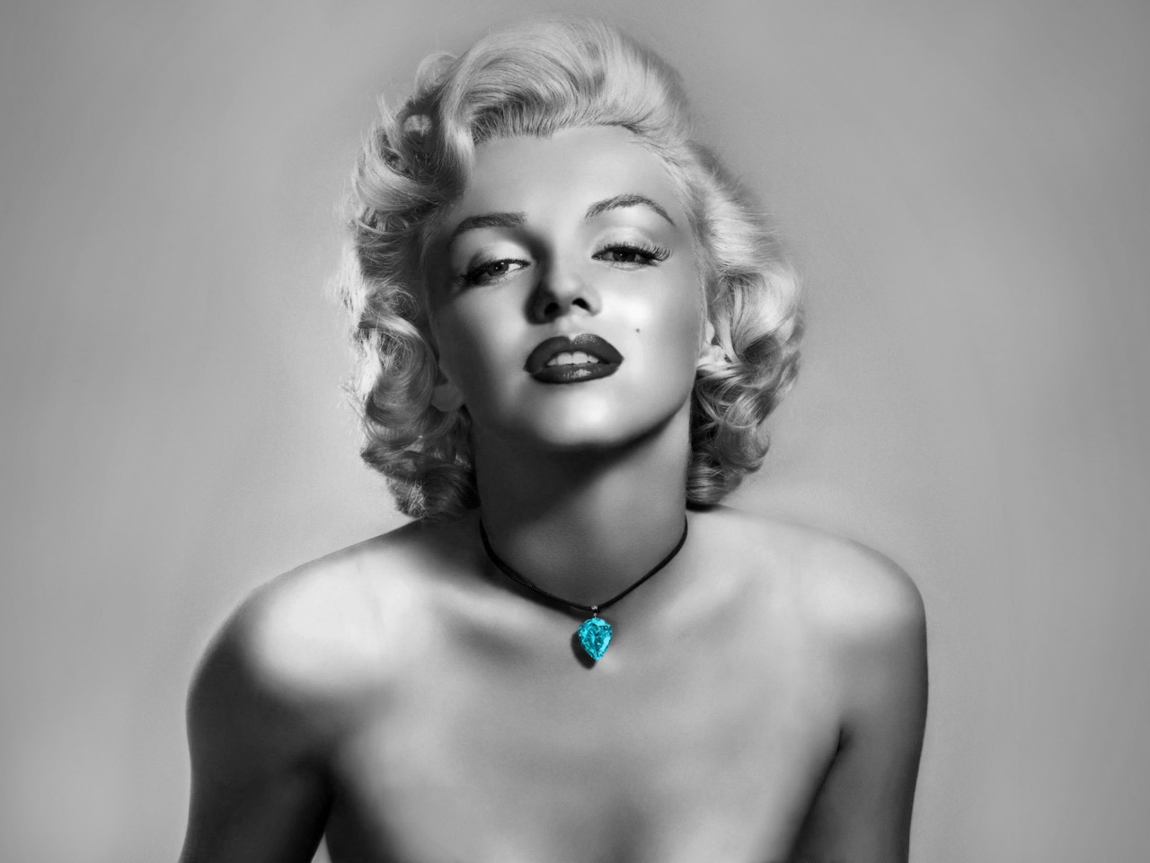 Marilyn Monroe black and white HD Wallpaper