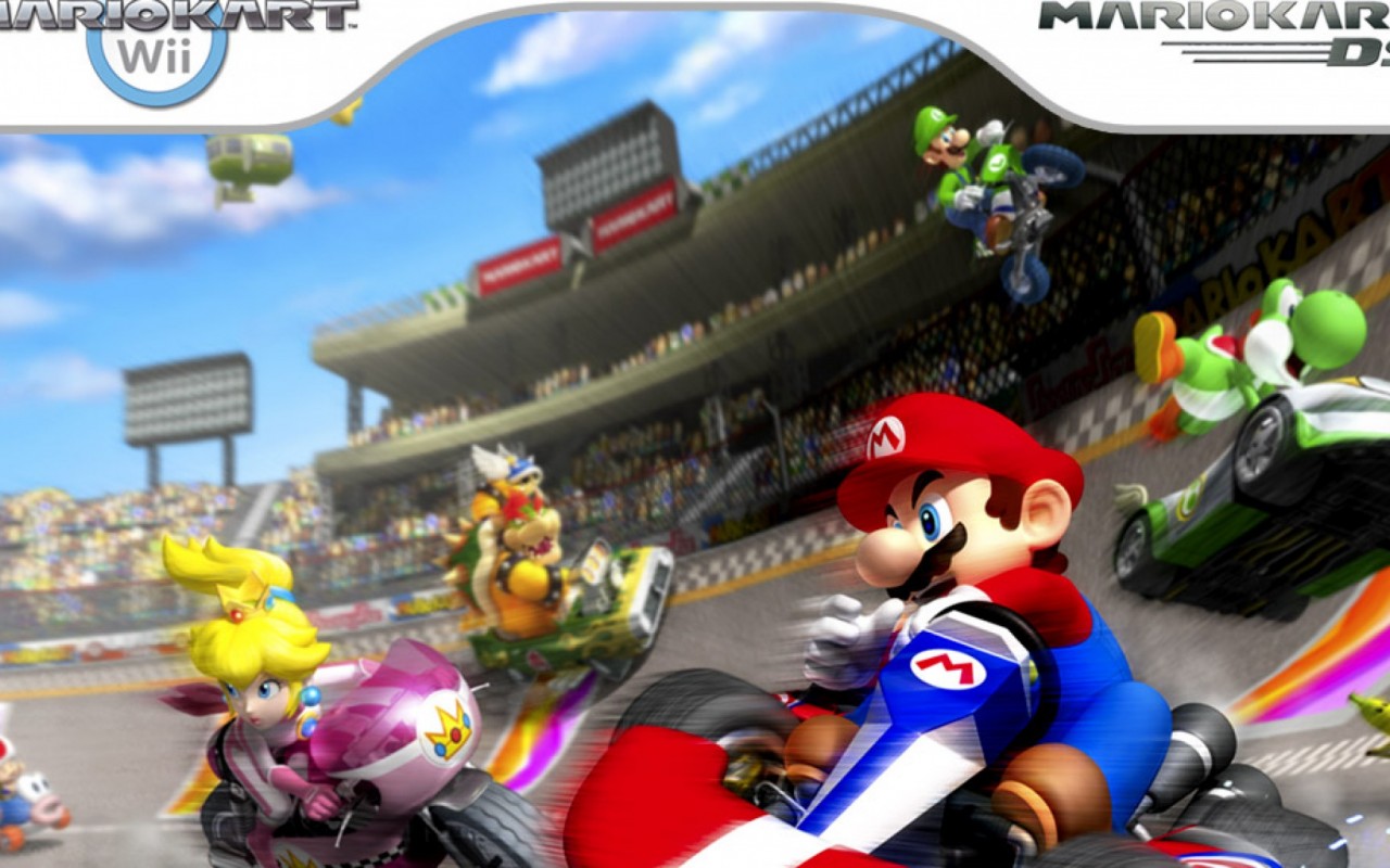 Mario Kart Wii Luigi Circuit HD Wallpaper