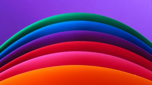 Multicolored curved lines HD Wallpaper