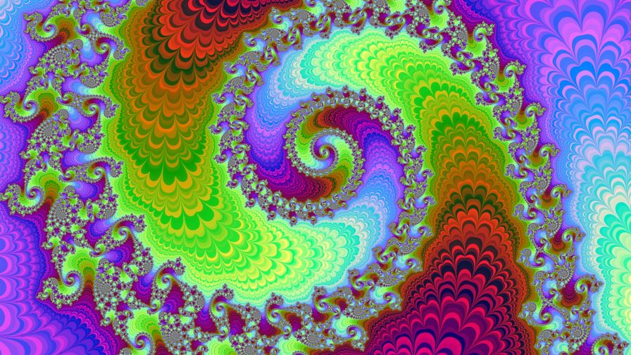 Multicolored optical illusion HD Wallpaper