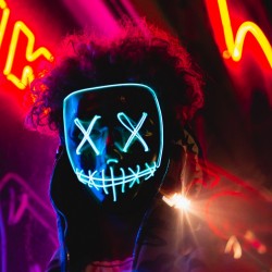 Neon mask HD Wallpaper