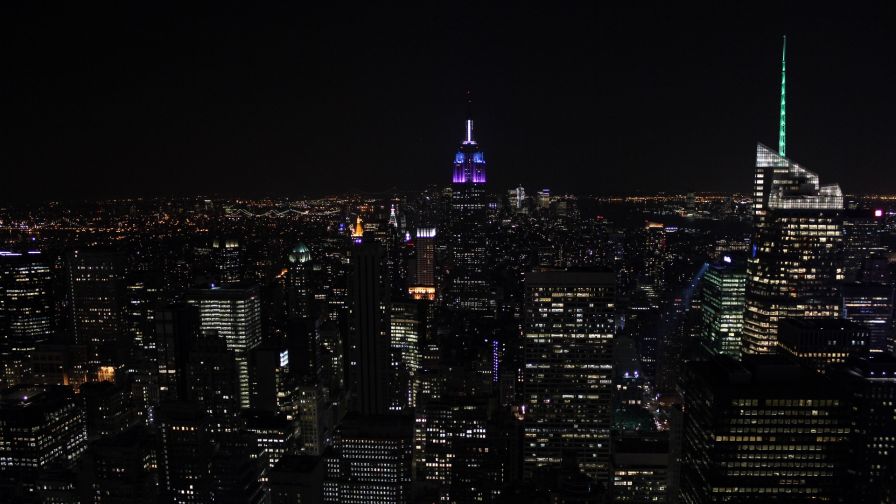 New York city lights HD Wallpaper