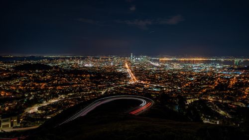 Night at San Francisco HD Wallpaper