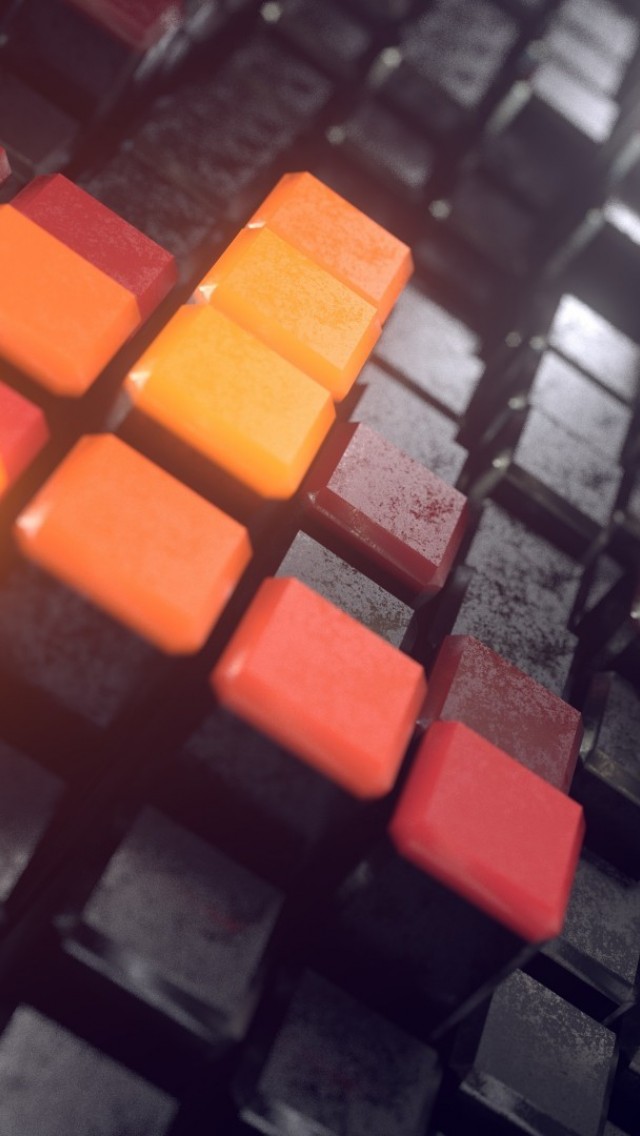 Orange cubes HD Wallpaper