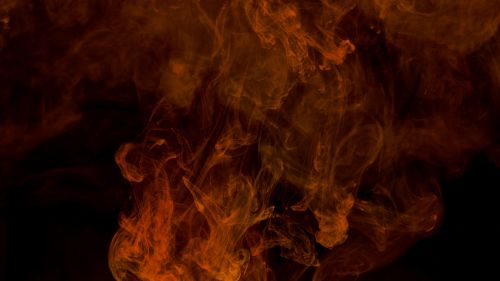 Orange liquid ink HD Wallpaper