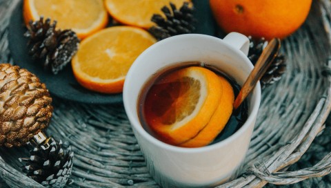 Orange tea HD Wallpaper