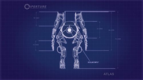 Portal 2 - Co-op Loading Screen HD Wallpaper