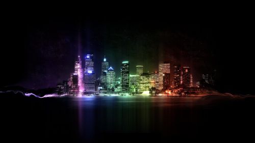 Rainbow City HD Wallpaper
