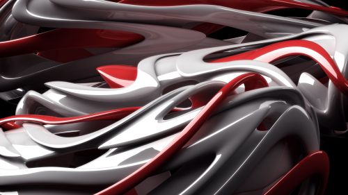 Red and black abstract HD Wallpaper