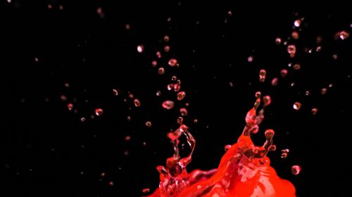 Red liquid splash HD Wallpaper