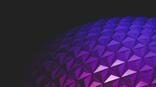Rounded purple architecture HD Wallpaper