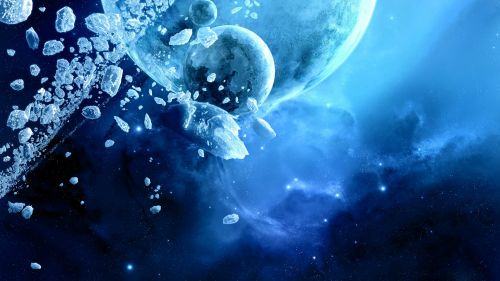 Space Ice Hd Wallpaper for Desktop and Mobiles