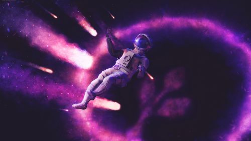 Space Suit in Space Hd Wallpaper for Desktop and Mobiles