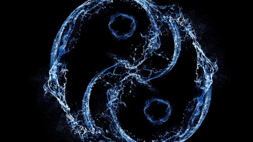 The Yin and Yang of Water and Energy HD Wallpaper