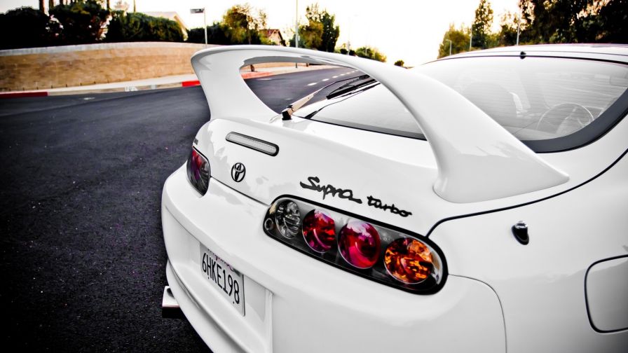 Toyota Supra White HD Wallpaper