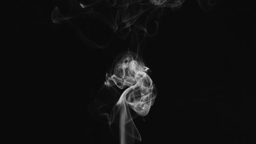 White smoke at the dark HD Wallpaper
