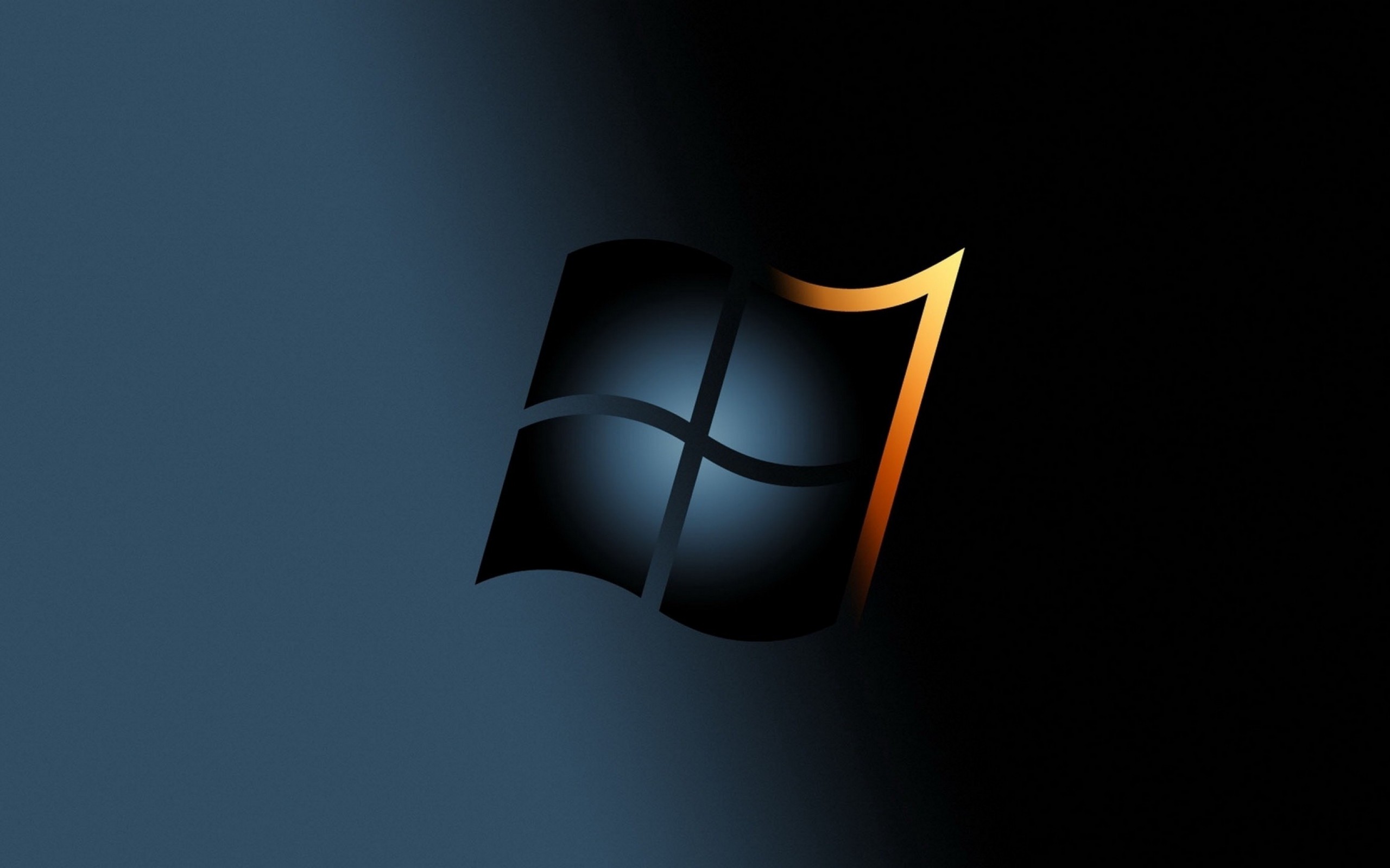 Windows 7 Black and yellow logo HD Wallpaper 13