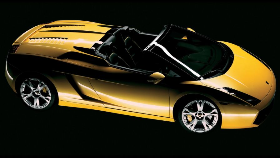 Yellow Lamborghini Gallardo HD Wallpaper